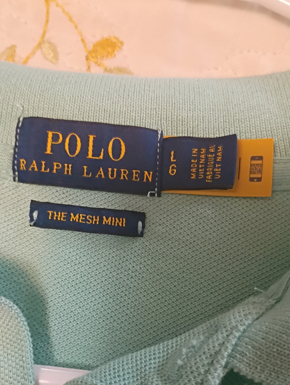 Polo Ralph Lauren The Mesh Mini Polo Dress Green Size Large